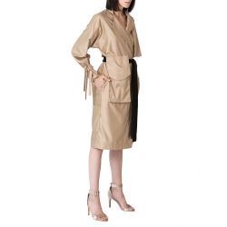 Nude Trench - Dress with waist belt Ramelle