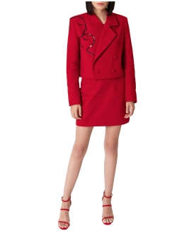 Red jacket with glitter applications Ramelle