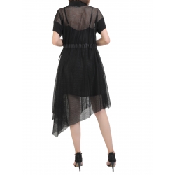 Asymmetrical short sleeve dress Larisa Dragna