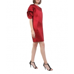 Red mini viscose dress Oana Manolescu