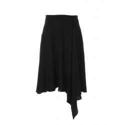 Asymmetric skirt with side folds Larisa Dragna