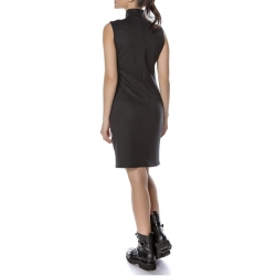 Black dress with digital print Entino