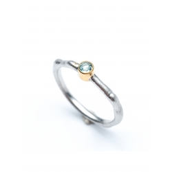 Delicate ring with stone Drop Most Precious