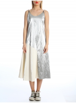 Silver dress with adjustable straps Silvia Serban