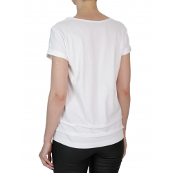 Tricou alb cu imprimeu Larisa Dragna