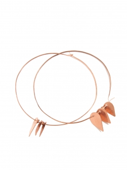 Loops copper earrings Mesteshukar Butiq