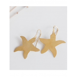 Starfish brass earrings Mesteshukar Butiq