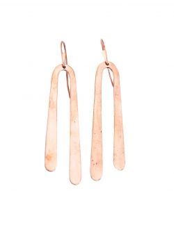 U shaped copper earrings Mesteshukar Butiq