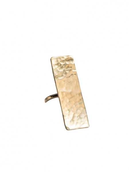 Rectangular brass ring MBQ Mesteshukar Butiq