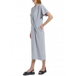 Grey midi cotton dress Ramelle