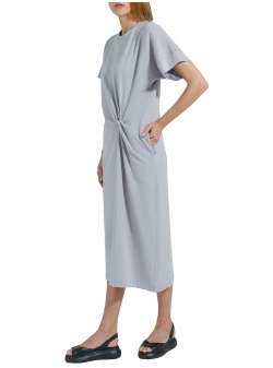 Grey midi cotton dress Ramelle