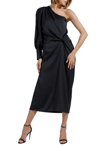 One sleeved black midi dress Ramelle