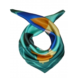 Natural silk scarf Stilleto Garden Rozmarin Concept