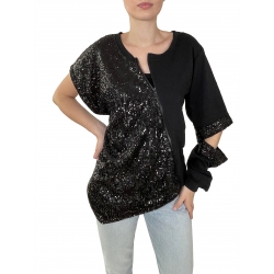 Asymmetric top with sequins Morphing Dose