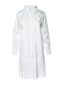 White cotton shirt dress Iheart