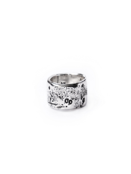 Wide silver ring Quashai