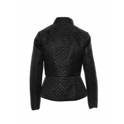 Black quilted jacket Larisa Dragna
