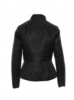Black quilted jacket Larisa Dragna