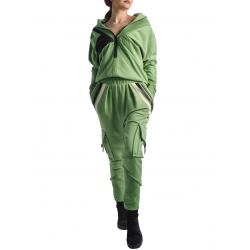 Green cotton trousers with pockets Florentina Giol