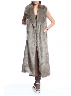 Fake fur coar/vest Silvia Serban