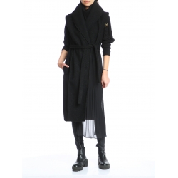 Long vest with pleated insertion Silvia Serban