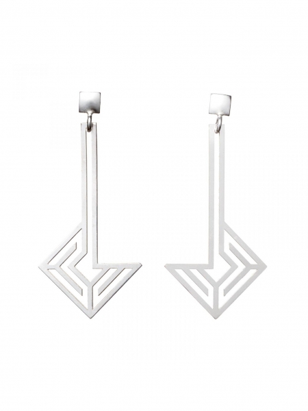 Silver earrings Electra Bizar Concept