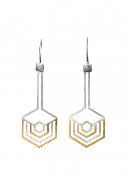 Silver earrings Areia Bizar Concept