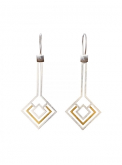 Silver earrings Aora Bizar Concept