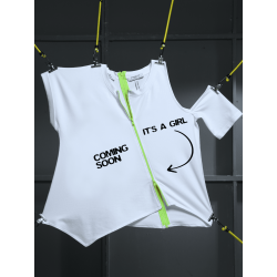 Left half cotton t-shirt wit cuts Girl Morphing Dose
