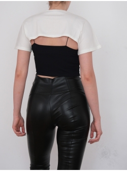 Cropped cotton tshirt Morphing Dose
