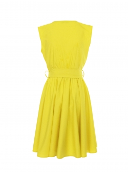 Cotton midi yellow dress Iheart
