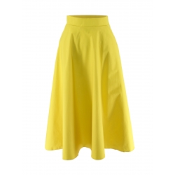 Yellow miid skirt with pockets Iheart