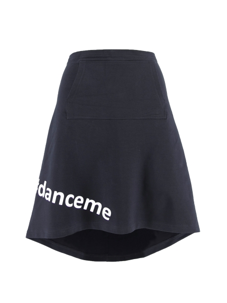 Black mini skirt with print Morphing Dose