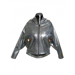 Silver sweatshirt with neon panels Edita Lupea