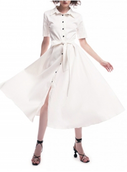 White midi dress Iheart
