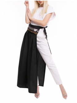 Black cotton half-skirt Iheart