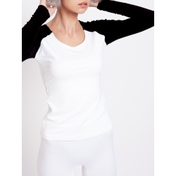 White long sleeved blouse Z Puffers