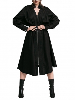 Black dress with zipper Larisa Dragna
