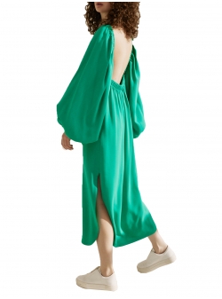 Rochie verde cu maneci ample Parlor
