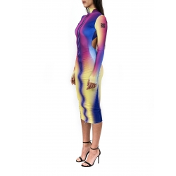 Multicoloured printed dress Diana Marin
