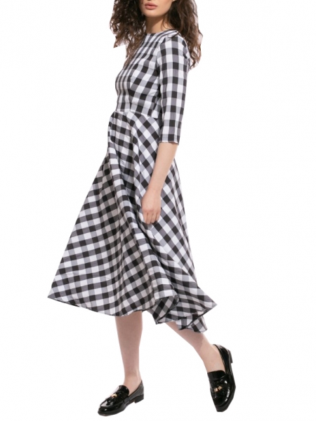 Midi checkered dress Iheart