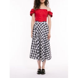 Midi checkered skirt Iheart