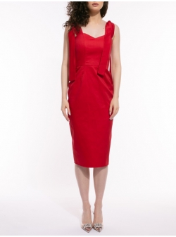 Red corset dress with bows Iheart