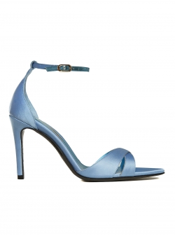 Light blue satin sandals Ginissima