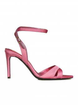 Sandale roz din satin Ginissima