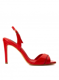 Red lacquered sandals Ginissima
