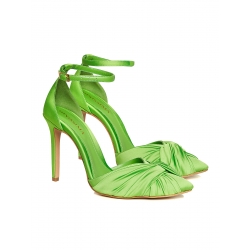 Pantofi verzi din satin din satin Ginissima
