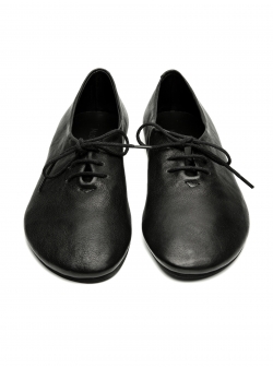 Black leather shoes Flake Meekee