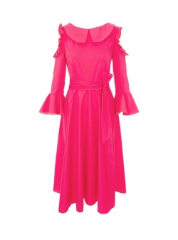 Pink midi long sleeved dress Iheart