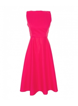Pink cotton dress with open back Iheart